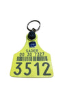 Cattle tag keychain arete de vaca llavero