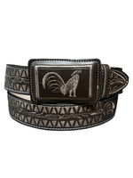 Embroidered Rooster Belt