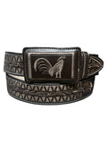 Embroidered Rooster Belt