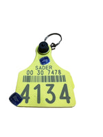 Cattle tag keychain arete de vaca llavero