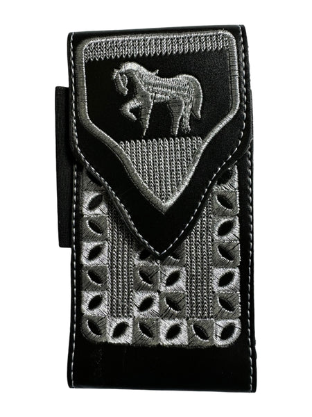 Embroidered Horse Phone Holster Small