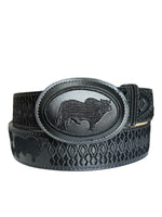 Embroidered Bull Belt