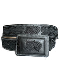 Embroidered Bull Belt