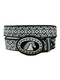 Embroidered Horse Belt