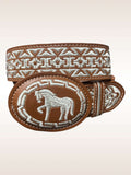 Embroidered Horse Belt