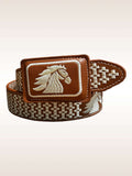 Embroidered Horse Belt