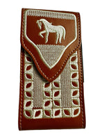 Embroidered Horse Phone Holster Small