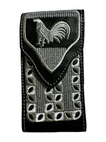 Embroidered Rooster Phone Holster Small