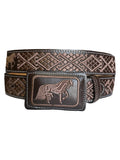 Embroidered Horse Belt