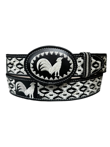 Embroidered Rooster Belt