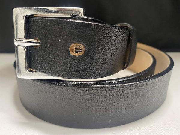 Black Leather Belt 35mm