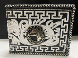 Men’s Embroidered Wallet with Horse